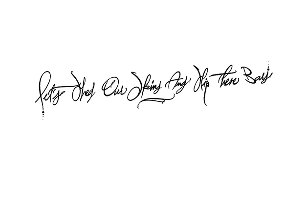 calligraphie latine, calligraphie paris, calligraphe parisien, calligraphe paris, tatouage citation anglaise, tattoo english quote, latin calligraphy